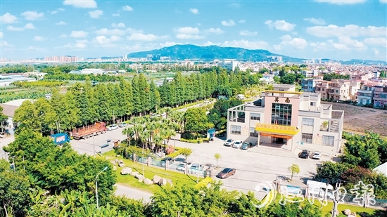 近年來，英南村以黨建引領(lǐng)綠美鄉(xiāng)村建設(shè)，大大提升了宜居宜業(yè)水平。圖為英南村黨群服務(wù)中心。