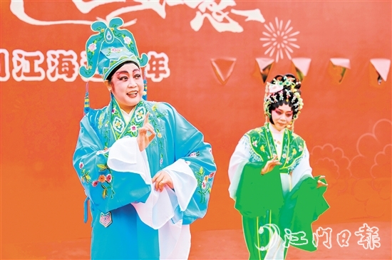 大年初六，粵劇專場(chǎng)演出在下沙公園開鑼。