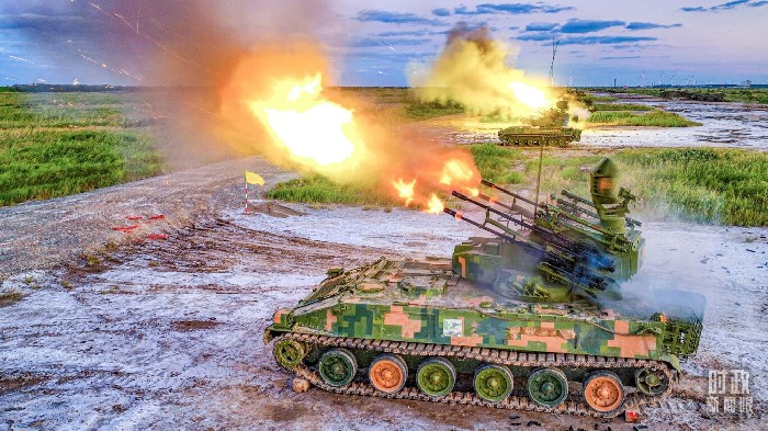 △2024年9月，陸軍第71集團軍某合成旅高炮分隊正在演練。（圖/視覺中國）