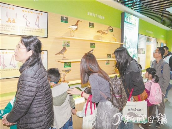 保護(hù)區(qū)宣教中心吸引不少市民前來(lái)參觀。