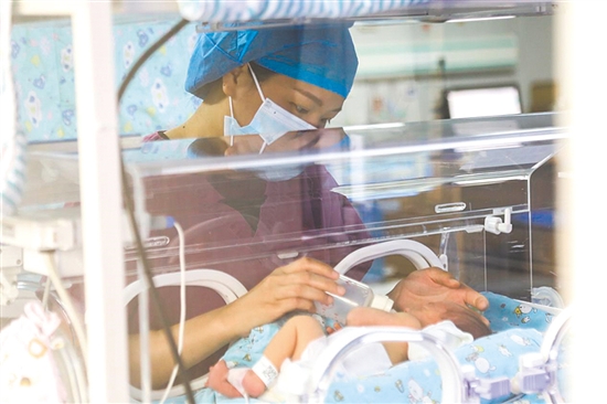 這是一雙小心翼翼的手。在江門市婦幼保健院新生兒科，護(hù)士李麗婷化身臨時(shí)“奶媽”，手持奶瓶給早產(chǎn)兒喂奶。她時(shí)而調(diào)整奶瓶角度，時(shí)而放緩速度，用耐心與愛心為小生命構(gòu)筑溫暖港灣，陪伴他們跨越成長路上最初的難關(guān)。