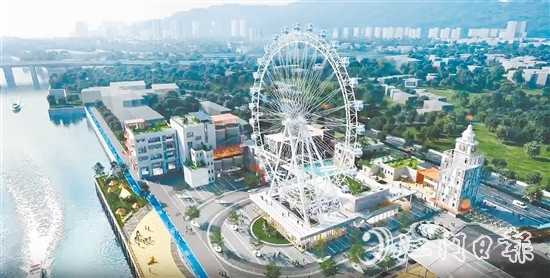 西江之眼摩天輪效果圖。