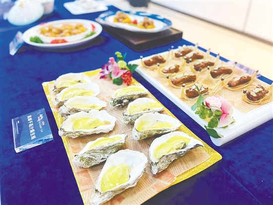 現(xiàn)場(chǎng)展示了特色菜式。