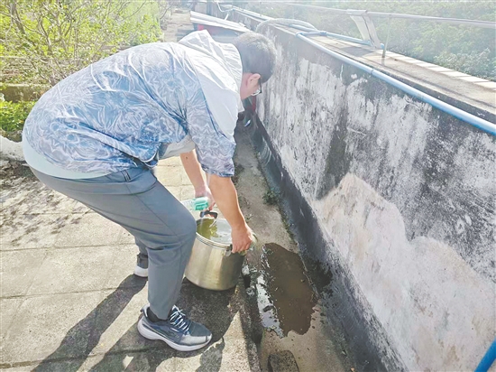 清除積水，防止蚊媒孳生。