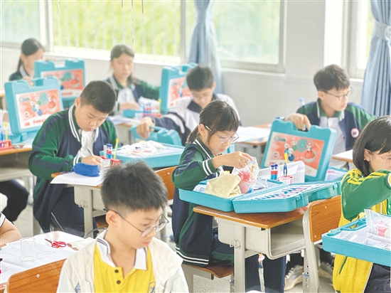 來自開平市各中小學(xué)的1500多名學(xué)生同臺競技，參與編程、機器人、科學(xué)實驗等項目的比拼。
