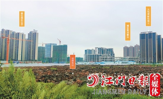 新會(huì)樞紐新城靚地示意圖。