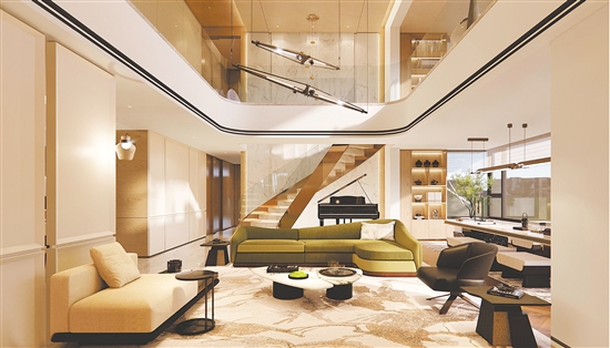 博學(xué)名苑在售復(fù)式產(chǎn)品備受關(guān)注。圖為效果圖。受訪者提供