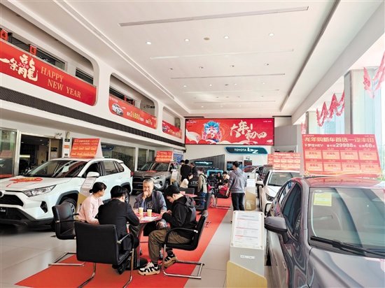 今年消費者春節(jié)前購車熱情高。